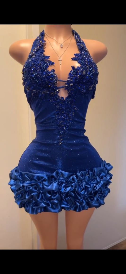 Ruffle Halter Dress